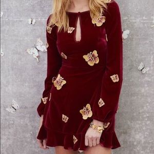 For love and lemons papillon dress size XS NWT